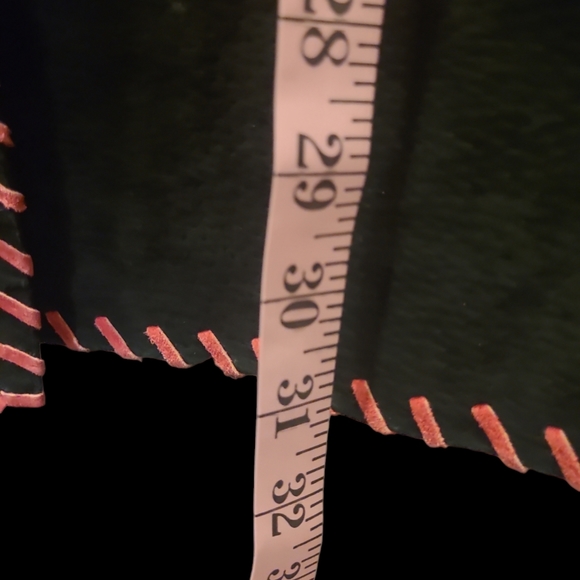 Vintage Leather Floral Embroidery Jacket Medium - Picture 6 of 9